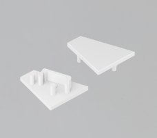 Difuzory a koncovky - Koncovka profilu CORNER12.V2, bílá, J7999901