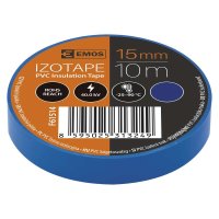 Tmely, lepící pásky, bužírky, kotvící materiál - Izolační páska PVC 15mm / 10m modrá