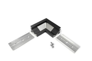 Úchyty, spojky, závěsný materiál - Rohová spojka profilu CORNER14 černý elox, A4990021