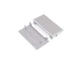 Difuzory a koncovky - Koncovka profilu LOWI stříbrná, 93070040