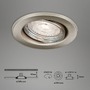 Kruhová - BRILO 7050-032 3ks sada LED vestavná svítidla, pr. 8,6 cm, 5 W, 460 lm, matný nikl - BRILO - foto 8