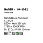 Kruhová - NV 9481092 Závěsné svítidlo NAGER černý hliník a akryl LED 45W 230V 3000K IP20 stmívatelné - NOVA LUCE - foto 8