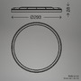 Kruhová - BRILO 3862416 Slim Case stropní svítidlo pr.29,5 cm - 18W, 2400lm, neutrální bílá, LED, bílé - BRILO - foto 8