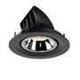 Kruhová - LA 1005947 NUMINOS® GIMBLE M zápustné stropní svítidlo černé/chrom 3000 K 55° - BIG WHITE (SLV) - foto 8