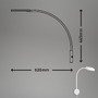 S ramenem - BRI 2177016 Nástěnné svítidlo, 52 cm, 6W, 650lm, bílé - BRILONER - foto 8