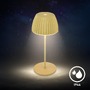Stolní lampy dekorační - BRILO 7552019 Nabíjecí stolní lampa Riffle Mini - 20 cm, 1,5W, 150lm, bezdrátová, LED, stmívatelné, dotykový vypínač, zelená - BRILO - foto 8