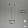 Na stůl - BRILO 7466018 LED RGB nabíjecí stolní lampa 38 cm 2W 200lm chrom - BRILO - foto 8