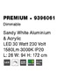 Stojací lampy - NV 9396061 Stojací lampa PREMIUM bílý hliník a akryl LED 30W 230V 3000K IP20 stmívatelné - NOVA LUCE - foto 8
