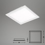 Hranatá - BRILO 7194016 CCT svítidlo LED panel, 29,5 cm, 1800 lm, 18 W, bílé (starý kód: BRILO 7194-016) - BRILO - foto 8