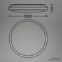 Kruhová - BRI 3870014 Acorus W stropní svítidlo pr.28 cm - 12W, 1200lm, LED, IP44, teplá bílá, bílé/dřevo - BRILONER - foto 8