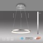 Kruhová - PN 2851-95 HOOP LED závěsné svítidlo hliník nastavitelná výška paměťová funkce SimplyDim 3000K - PAUL NEUHAUS - foto 8