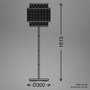 Stojací lampy - BRI 1851014 Papper stojanová lampa, stínidlo z přírodních vláken, nožní vypínač, přírodní - BRILONER - foto 8