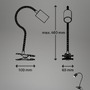 Stolní lampy s klipem - BRI 2176015 Fleks lampička na stůl, nastavitelná, s klipsem, černá - BRILONER - foto 8