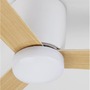 Ventilátory - NV 9952335 Stropní ventilátor DELL tělo z hliníku dřevo a matná bílá 3ABS dřevěné listy - NOVA LUCE - foto 8