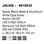 Stojací lampy - NV 9919532 Stojací lampa JOLINE černý kov a hliníkbílé opálové sklo vypínač na těle LED 6W Samsung 1x3W 230V 3200K čtecí lampička IP20 - NOVA LUCE - foto 8