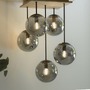 Vícečetná - LD 11395-79 GREEN WIDO LED stropní svítidlo 5 ramenné dřevo kouřová barva v udržitelném designu IP20 - LEUCHTEN DIREKT / JUST LIGHT - foto 8