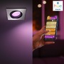 SmartHome Paul Neuhaus - PH 50551/48/P7 Hue Bluetooth White and Color Ambiance zápustné svítidlo Philips Centura 50551/48/P7 stříbrné hranaté GU10 5.7W - PHILIPS HUE (915005766801) - foto 8