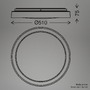 BRILO 3943015 AKCE - Gima stropní svítidlo pr.51 cm - 48W, 5200lm, LED, stmívatelné, dálkový ovladač, CCT, černá/zlatá - BRILO - foto 8
