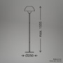 Stojací lampy - BRILO 1591011 Gryde stojanová lampa – s vypínačem, E27 patice, max. 10W, kávová/světlešedá - BRILO - foto 8