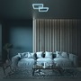 Hranatá - BRILO 3753-019 RGB CCT LED stropní svítidlo, 64 cm, 40 W, 3600 lm, hliník - BRILO - foto 8