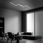 Dekorativní - BRILO 3501-018 LED stropní svítidlo, 227,2 cm, 24 W, hliník-chrom - BRILO - foto 8
