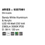 Kruhová - NV 9357061 Závěsné svítidlo ARIES bílý hliník a akryl LED 48W 230V 3000K IP20 stmívatelné - NOVA LUCE - foto 8