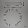 Kruhová - BRI 3870014 Acorus W stropní svítidlo pr.28 cm - 12W, 1200lm, LED, IP44, teplá bílá, bílé/dřevo - BRILONER - foto 8