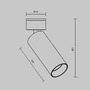 Bodová - M C055CL-L12W4K-W-W Stropní svítidlo FOCUS LED C055CL-L12W4K-W-W - MAYTONI - foto 8