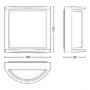 Nástěnná - PH 17391/93/P0 LED Venkovní nástěnné svítidlo Samondra 17391/93/P0 antracit 2700K - PHILIPS (915005554401) - foto 8