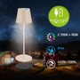Stolní lampy dekorační - BRILO 7517011 BRILONER Cilano RGBW stolní lampa na baterie IP44, stmívatelná, vč. nabíjecí základny, béžová 7517011 - foto 8