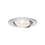 Kruhová - P 92328 LED vestavné svítidlo 3-krokové-stmívatelné Nova GU10 Flat výklopné 3x4,9W 230V stmívatelné 2700K hliník broušený - PAULMANN - foto 8