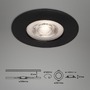 Kruhová - BRI 7046-035 3ks sada LED vestavné svítidlo, pr. 9 cm, 5 W, černá - BRILONER - foto 8