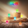 Stolní lampy dekorační - BRILO 7554014 Nubsi stolní lampička - 2,8W, 280lm, nabíjecí, LED, stmívatelné, RGB+W, matný chrom - BRILO - foto 8