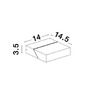 Nástěnná - NV 9160101 Venkovní nástěnné svítidlo BRIN antracitový hliník čiré sklo LED 10W 3000K 200-240V 101st. IP65 - NOVA LUCE - foto 8