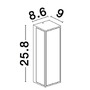 Nástěnná - NV 9197701 Venkovní nástěnné svítidlo SORREN antracitový hliník a čiré sklo E27 1x12W 220-240V bez žárovky IP65 - NOVA LUCE - foto 8