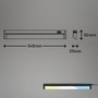 Přisazená - BRILO 2224015 LED skříňkové svítidlo 54,5 cm 6W 800lm černá (starý kód: BRILO 2224-015) - BRILO - foto 8