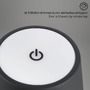 Na stůl - BRILO 7438-015 LED nabíjecí stolní lampa 38 cm 2,6W 280lm černá - BRILO - foto 8