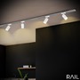 Lištové Briloner 230V - BRILO 8005016 LED spot GU10 lištový systém 230V – vysokonapěťový, 13,8cm, otočný/nastavitelný, bílý - BRILO - foto 8