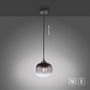 Koule - LD 15420-18 ZEA LED závěsné svítidlo 1 ramenné černé kouřové sklo moderní do interiéru - LEUCHTEN DIREKT / JUST LIGHT - foto 8