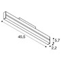 Lištové Magnetic SLV - LA 1006645 IN-LINE 46 48 V TRACK Move DALI, Darklight Reflector, spot, černé/černé, 14 W, 1180 lm, 2700 K, CRI90, 35° - BIG WHITE (SLV) - foto 8
