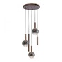 Vícečetná - PN 2285-23 LED závěsné svítidlo BOWL, hnědé, stmívatelné, kruhové, SimplyDim, 2700K - PAUL NEUHAUS - foto 8