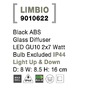 Nástěnná - NV 9010622 Venkovní nástěnné svítidlo LIMBIO černý ABS skleněný difuzor GU10 2x7W bez žárovky IP44 světlo nahoru a dolů - NOVA LUCE - foto 8