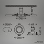 Kruhová - BRILO 7663036 Piwo vestavná svítidla 68mm 3ks sada - 230V, 4,7W, 400lm, nastavitelné, teplá bílá, bílá - BRILO - foto 8