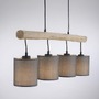 Podélná - LD 15783-29 GREEN TRIB LED závěsné svítidlo přírodní dřevo 1 ramenné látkové stínidlo venkovský design do interiéru - LEUCHTEN DIREKT / JUST LIGHT - foto 8