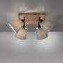 Bodová - LD 11583-79 GREEN MICH LED nástěnné svítidlo přírodní dřevo 4 ramenné hranaté látkové stínidlo - LEUCHTEN DIREKT / JUST LIGHT - foto 8