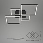Hranatá - BRILO 3128-015 LED rám 75 cm 2x48W 4000lm černá - BRILO - foto 8