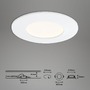 Kruhová - BRI 7282-036 3ks sada LED vestavné svítidlo, pr. 8,5 cm, 6 W, bílé - BRILONER - foto 8