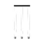 Vícečetná - P 79720 LED závěsné svítidlo Aldan 3-ramenné 3x9W černá/hliník kartáčovaný stmívatelné - PAULMANN - foto 8
