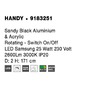 Stojací lampy - NV 9183251 Stojací lampa HANDY černý hliník a akryl rotační - vypínač na těle LED Samsung 25W 230V 3000K IP20 - NOVA LUCE - foto 8