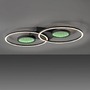 Kruhová - LD 15160-18 TUNEL LED stropní svítidlo černé s RGB efekty, CCT stmívatelné s dálkovým ovládáním RGB+3000-6500K - LEUCHTEN DIREKT / JUST LIGHT - foto 8